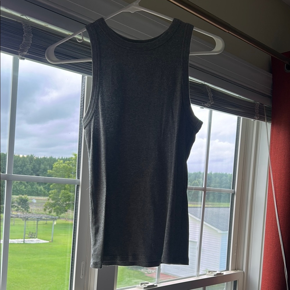 a new day Dark Gray Tank Top